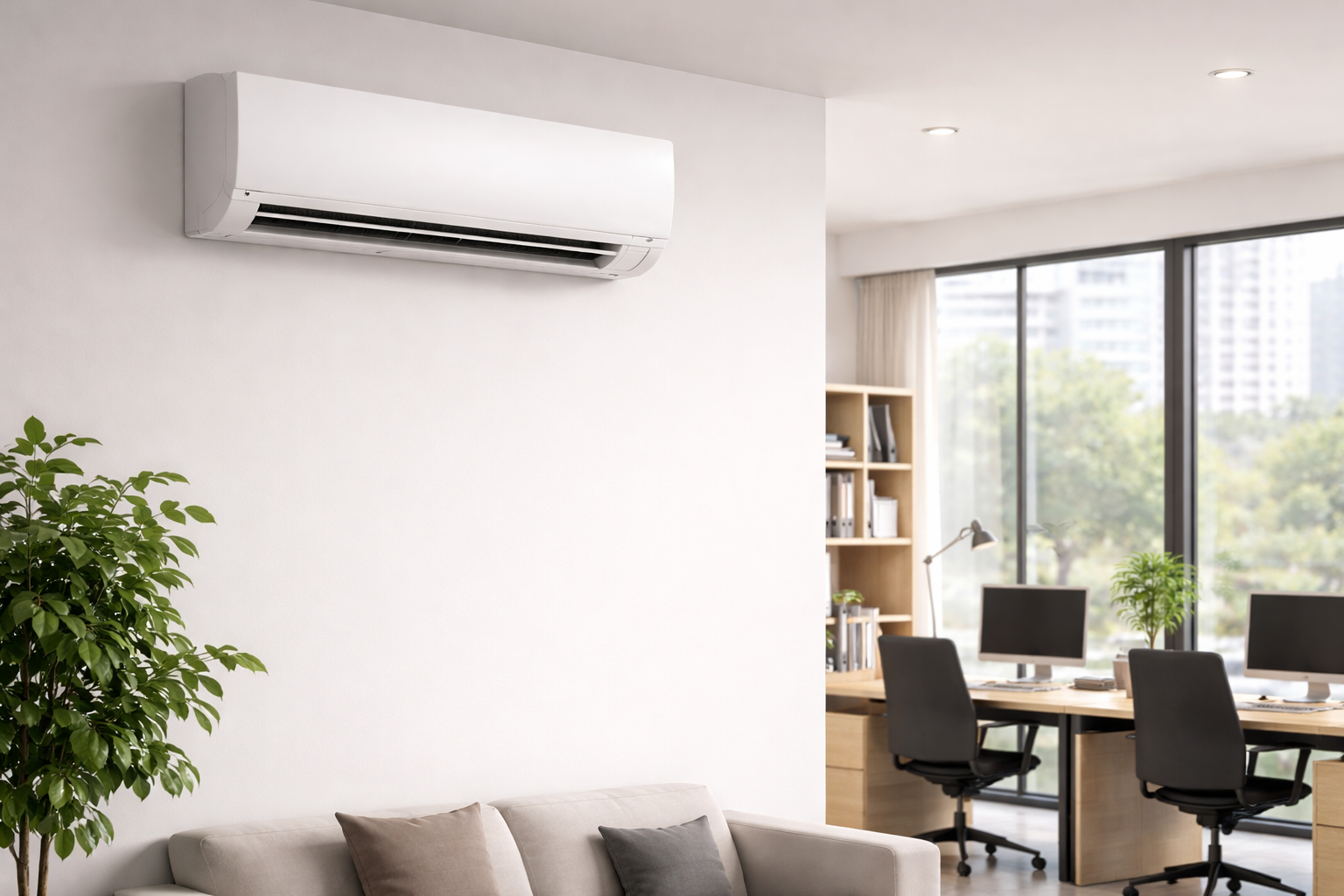 Split-Klimaanlage im Buero